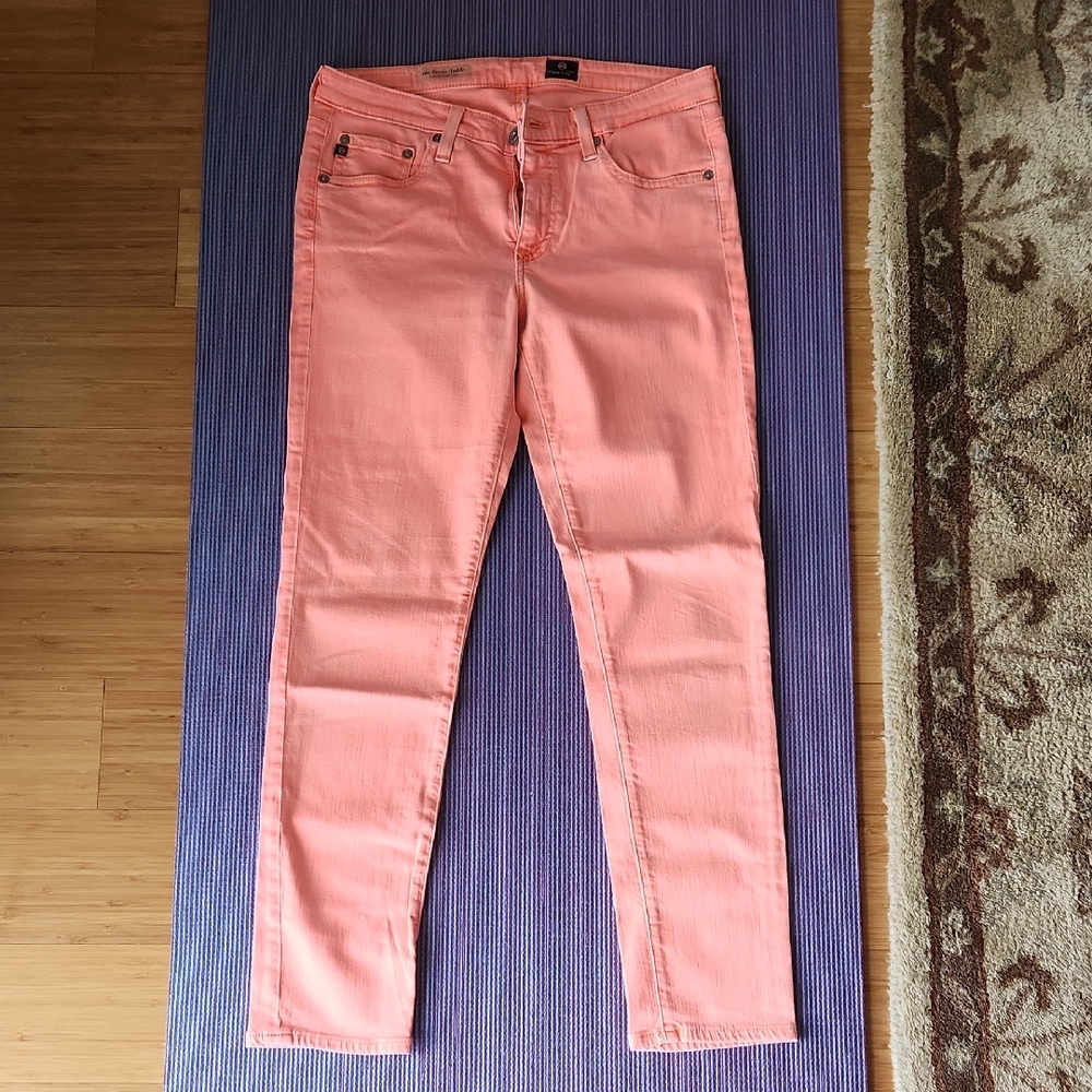 AG The Stevie Ankle Bright Coral Jeans 29R